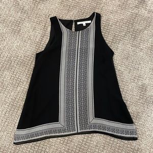 Black chiffon tank top